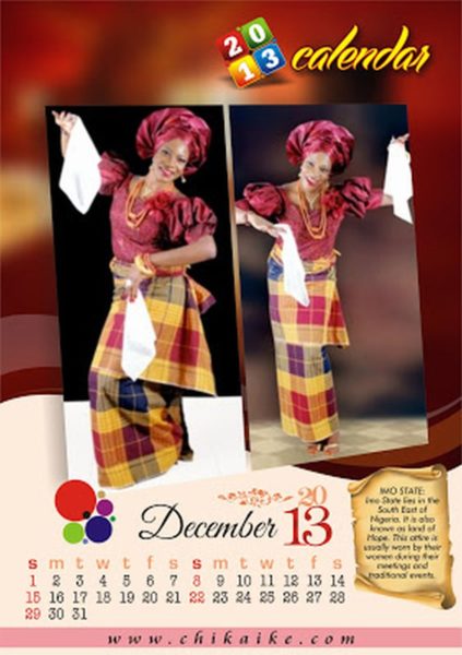 Chika Ike 2013 Calendar  - January 2013 - BellaNaija021