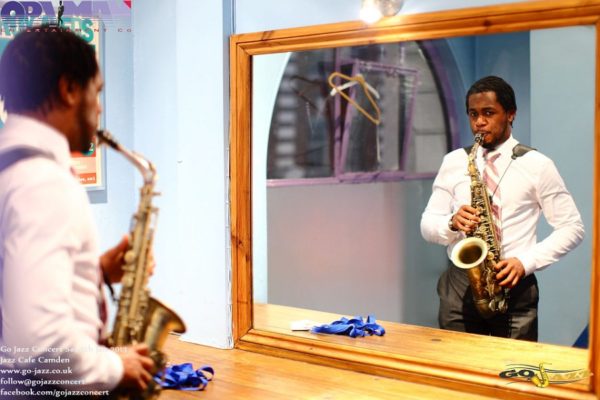 Nathaniel Leader of Empirical Music Band Rehearses in his room