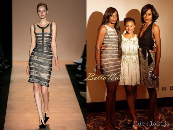 Ono Bello in Herve Leger by Max Azria