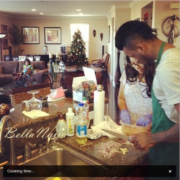 Peter Okoye Lola Omotayo PSquare Holiday - January 2013 - BellaNaija001