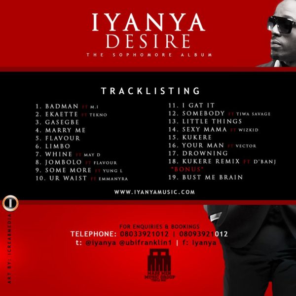 Iyanya Tracklist