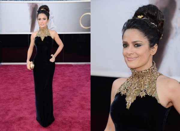 Salma Hayek in Alexander McQueen