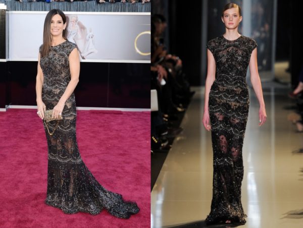 Sandra Bullock in Elie Saab