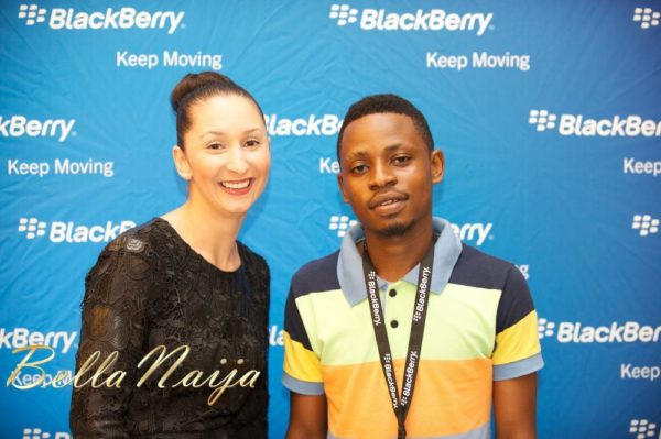 Tayshira Santamaria and Shitta - Winner of the  BlackBerry Z10 competition