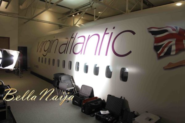 Virgin Atlantic Plane on Set