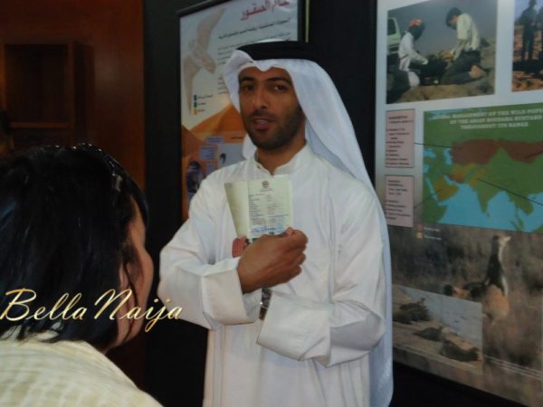 Our Tour guide Hassan Al Sarhan with the Falcon passport