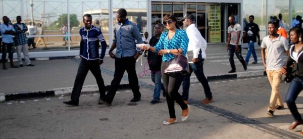 Omotola arrives in Lagos - May 2013 - BellaNaija001