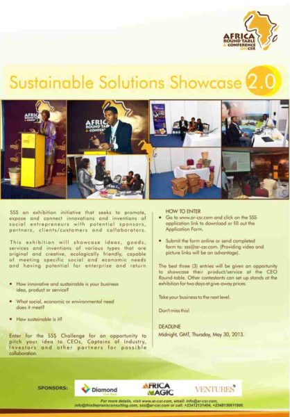 Sustainable Solutions Showcase 2.0 - BellaNaija - May2013