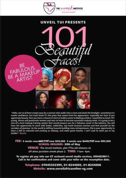 Unveil 101 Beautiful Faces - BellaNaija - May2013