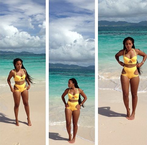 Angela Simmons in Andrea Iyamah 2013 Swimwear - June 2013 - BellaNaija004