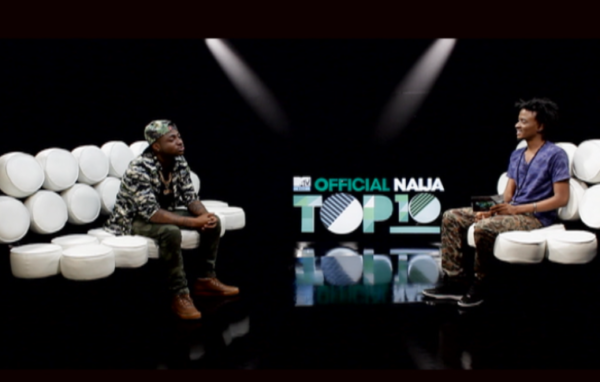 Davido and Ehis on Episode 13 of the MTV Base Official NAija Top 10