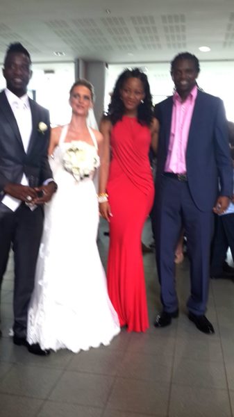 The Utakas with Kanu Nwankwo and his wife Amarachi