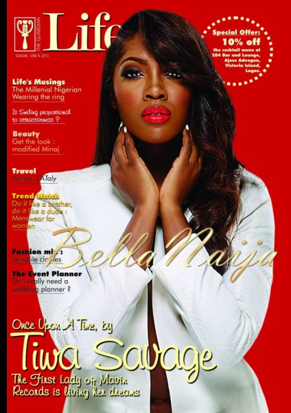 Tiwa Savage Life Cover - June 2013 - BellaNaija