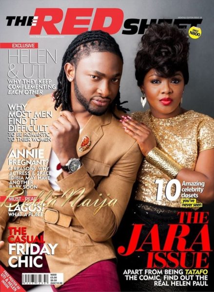 Uti Nwachukwu & Helen Paul on the cover of the RedSheet Magazine - June 2013 - BellaNaija003