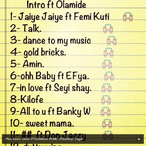 wizkid track list