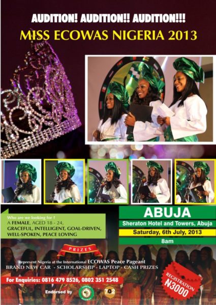 Miss Ecowas Nigeria 2013