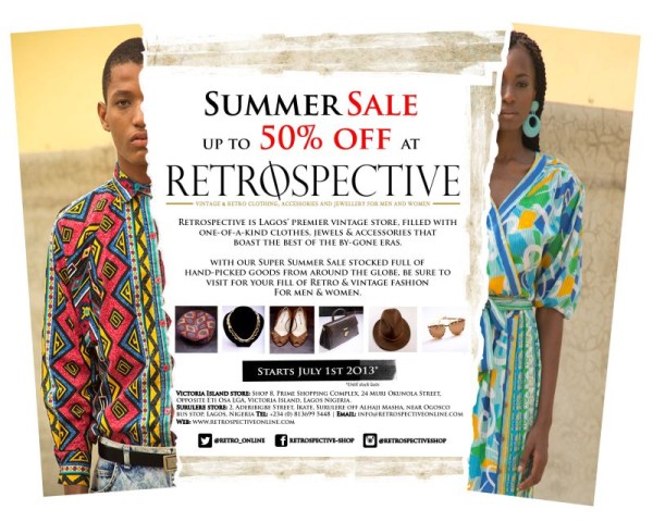 Enjoy up to 50% Discount on Vintage & Retro Clothing, Accessories & Jewellery the Retrospective Store Sale | BellaNaija