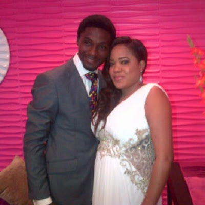 Adeniyi Johnson & Toyin Aimakhu at their wedding in 2013