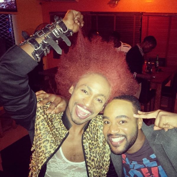 Denrele Edun and Hip TV presenter, Dayo look very 'new' in their makeup.