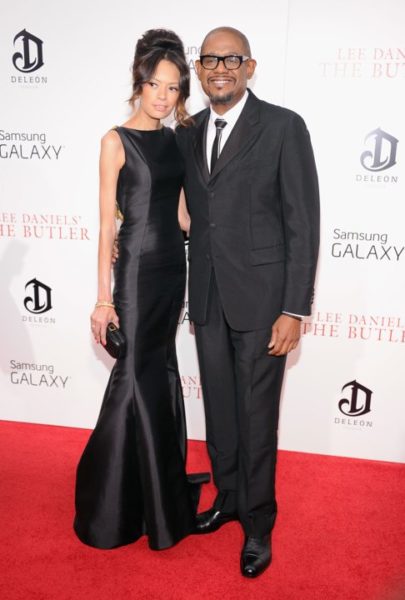 Forest Whitaker in Prada &  Keisha Nash Whitaker in Badgley Mischka