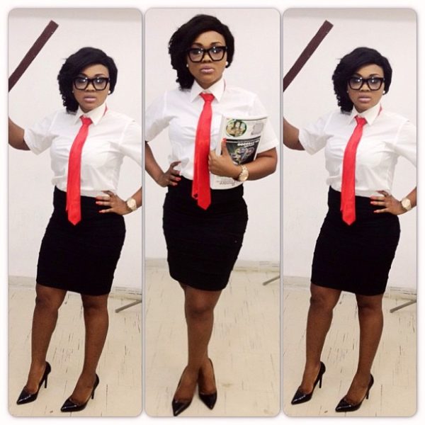 Mercy Aigbe pulls off the 'sexy school teacher'