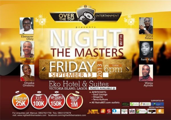 Night with the Masters - BellaNaija - August 2013