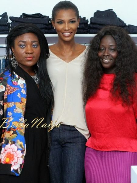 Rachel & Zandile (Deputy Editor & Editor, HelloMagazineNgeria) with Agbani