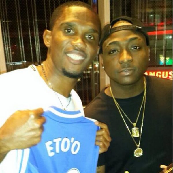 Davido & Samuel Eto'o - September 2013 - BellaNaija