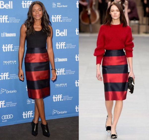 Naomie Harris in Burberry