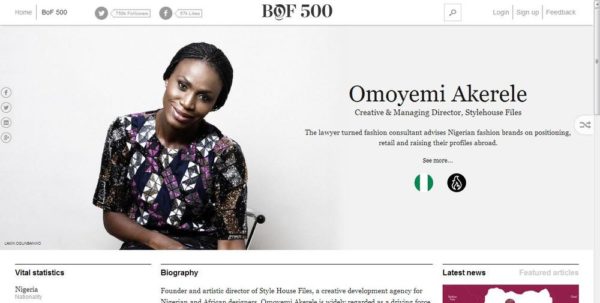 Omoyemi Akerele BOF500