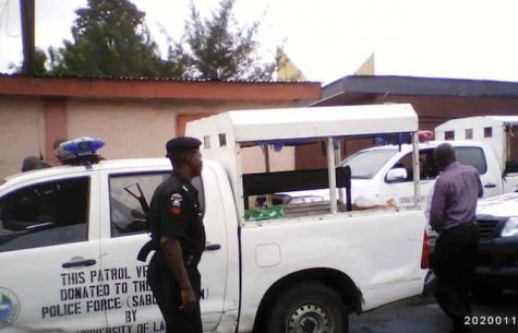 Police Officers are Stationed at UNILAG Gate - September 2013 - BellaNaija - 032