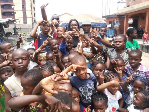 TV Personality Ariyike Akinbobola donates Back-To-School Items for Children in Ajegunle- September 2013 - BellaNaija - 022