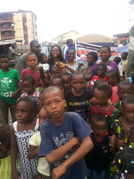 TV Personality Ariyike Akinbobola donates Back-To-School Items for Children in Ajegunle- September 2013 - BellaNaija - 025