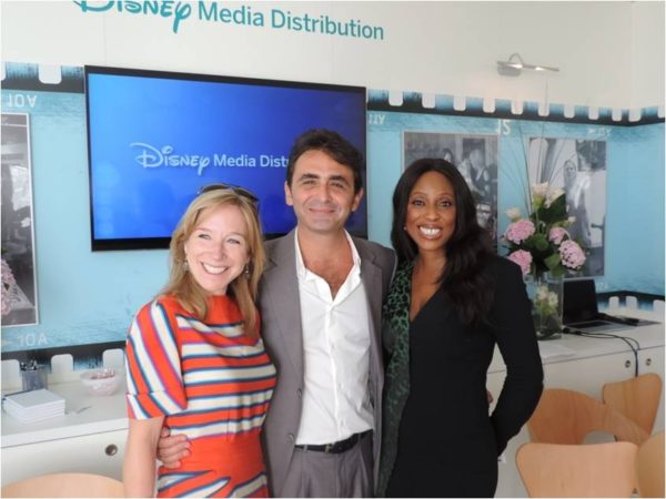 Catherine Powell (SVP & GM, Media Distribution, The Walt Disney Company),  Giovanni Mastrangelo (General Manager, Disney Media Distribution, Emerging Markets), Mo Abudu (Chairman & CEO, EbonyLife TV)