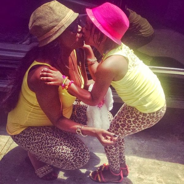 Aren't Annie and Isabel Idibia just so adorable?