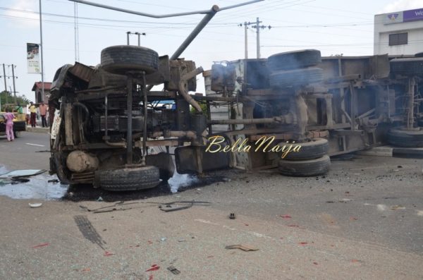 BN Exclusive -Truck collapses in Maryland, Lagos - October 2013 - BellaNaija009