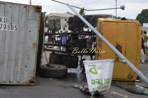 BN Exclusive -Truck collapses in Maryland, Lagos - October 2013 - BellaNaija023