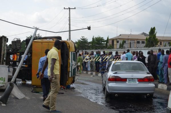 BN Exclusive -Truck collapses in Maryland, Lagos - October 2013 - BellaNaija030