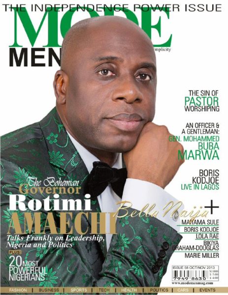 Rotimi Amaechi - October 2013 - Mode Men Magazine - BellaNaija