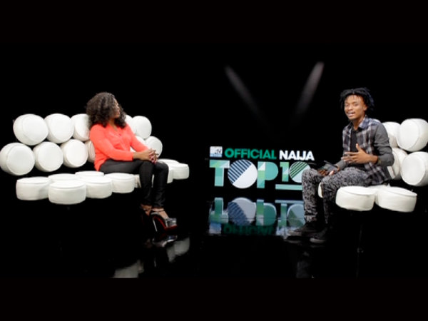 VJ Ehis and Beat FM OAP Gbemi on the MTV Base Official Naija Top 10 - October 2013 - BellaNaija