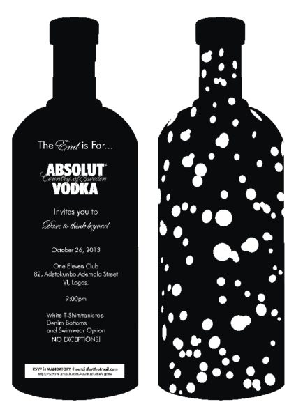 Absolut Vodka Dare to Think Beyond - October 2013 - BellaNaija