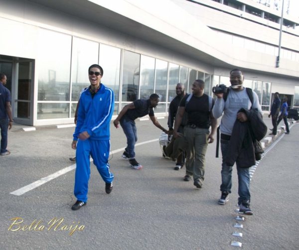 Chimpunk arrives Lagos for the Fire of Zamani Concert - November 2013 - BellaNaija - 030