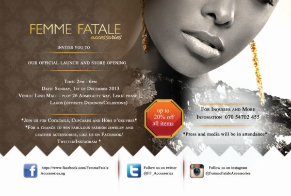 Femme Fatale Accessories Launch - Bellanaija - November 2013