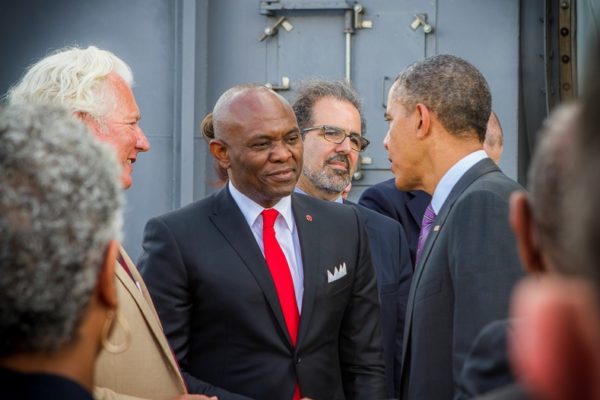 Tony Elumelu with President Obama