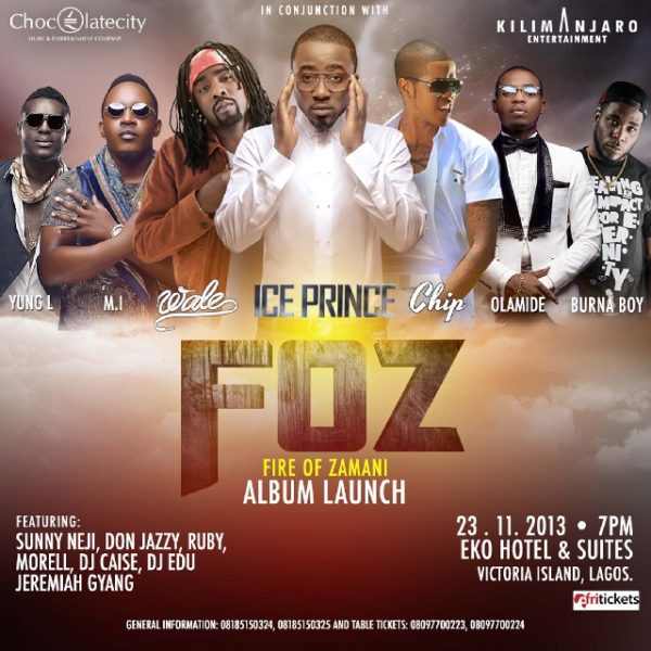 Ice Prince - FOZ - November 2013 - BellaNaija