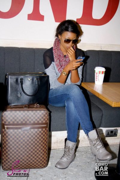 Yvonne Nelson arrives London for her Birthday - November 2013 - BellaNaija002