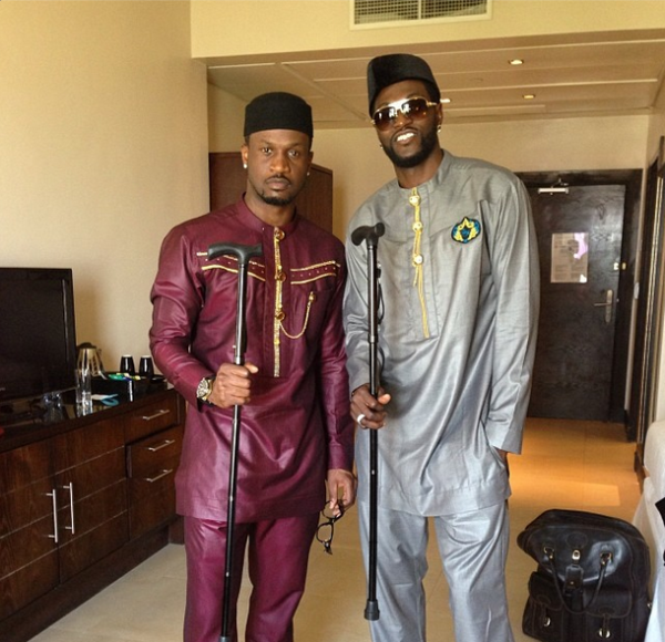 Peter & footballer Emmanuel Adebayor