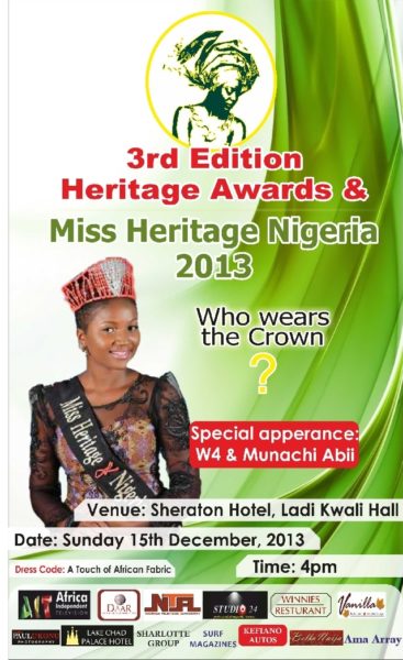 3rd Edition of the Miss Heritage Awards - December 2013 - BellaNaija