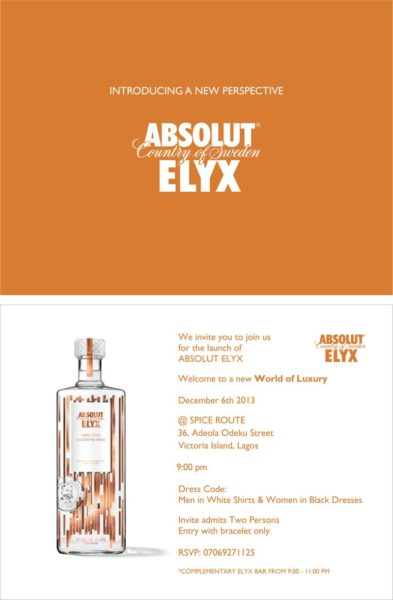 Absolut ELYX Launch - BellaNaija - December 2013
