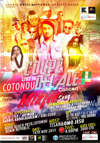 Coupe Decale Concert Live in Cotonou - November 2013